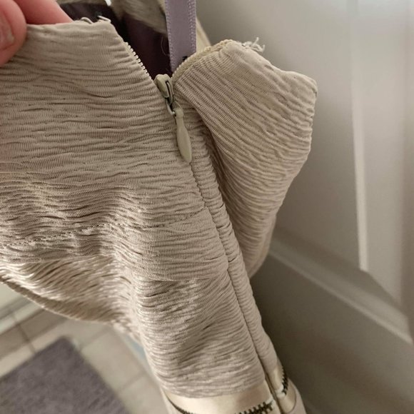 Marc New York gold 1 shoulder cocktail dress sz 6 - Picture 5 of 8